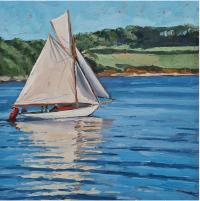 'The Wind in Her Sails', Image size 20cm x 20cm, mounted 35cm x 34cm  