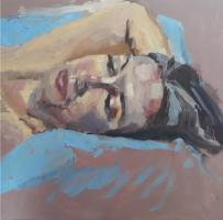 'Sophie 2',  Oil on board, 20cm x 20cm