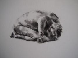 'HH 05 09 2014' Charcoal 40 x 30